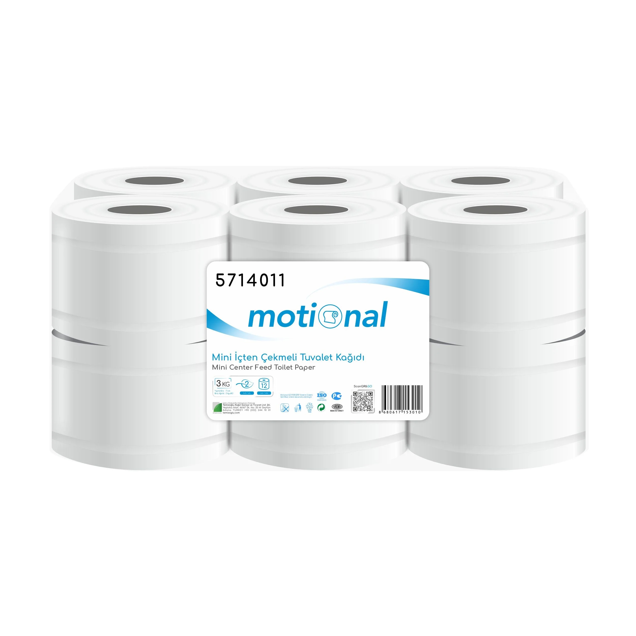 Motional Centerfeed Toilet Paper Mini