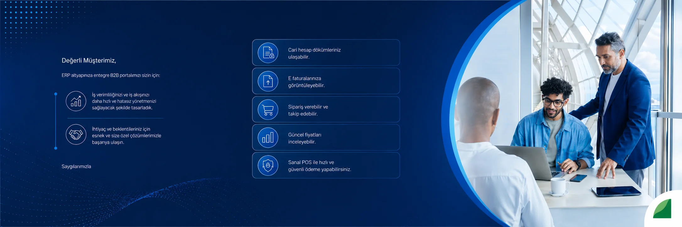 SAP B2b portal header