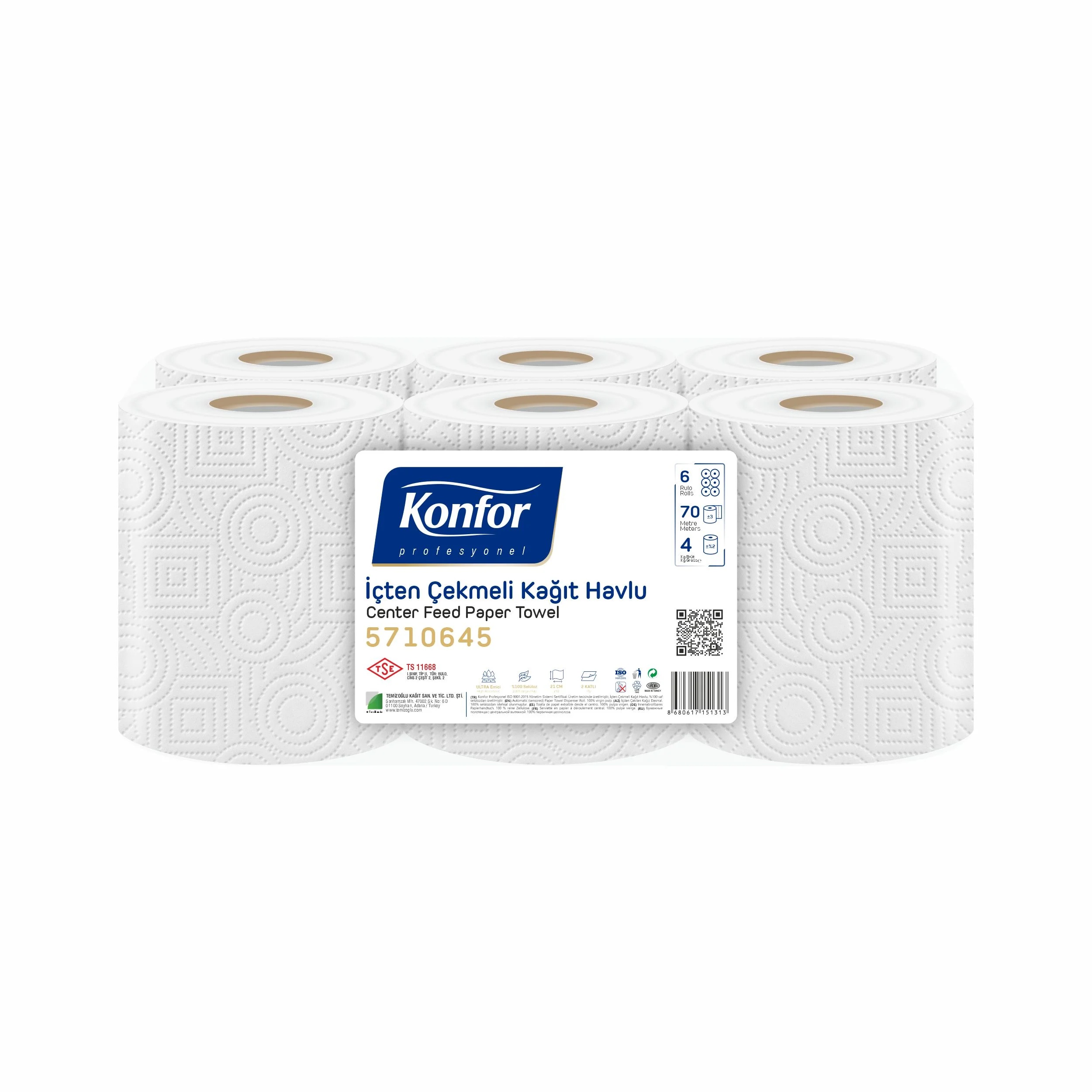 Konfor Professional Center feed paper towel 85mtr