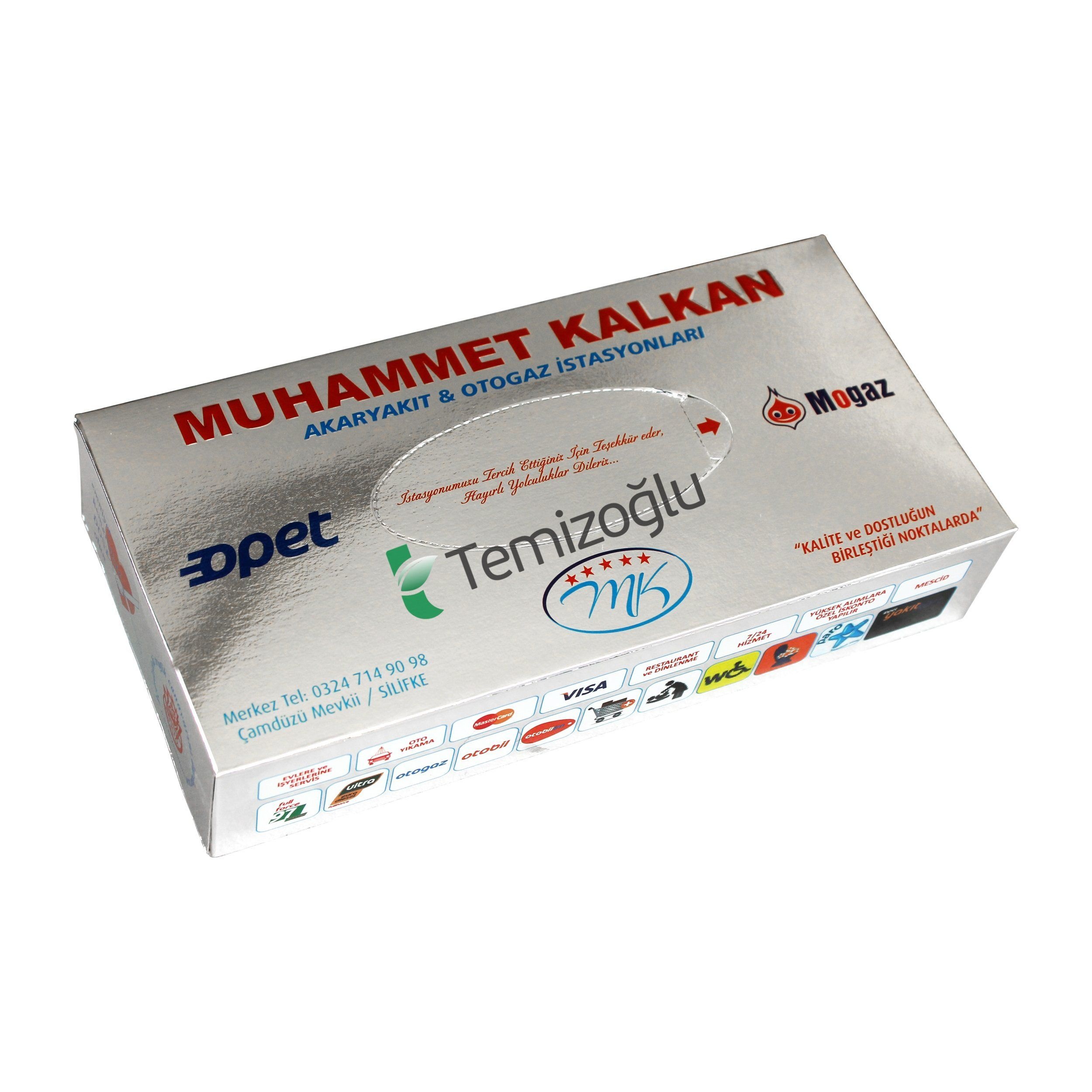 metalize kutu mendil