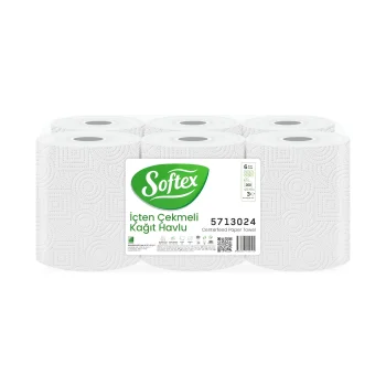 Softex Internal Pull Paper Towels 3 kg 6 Rolls