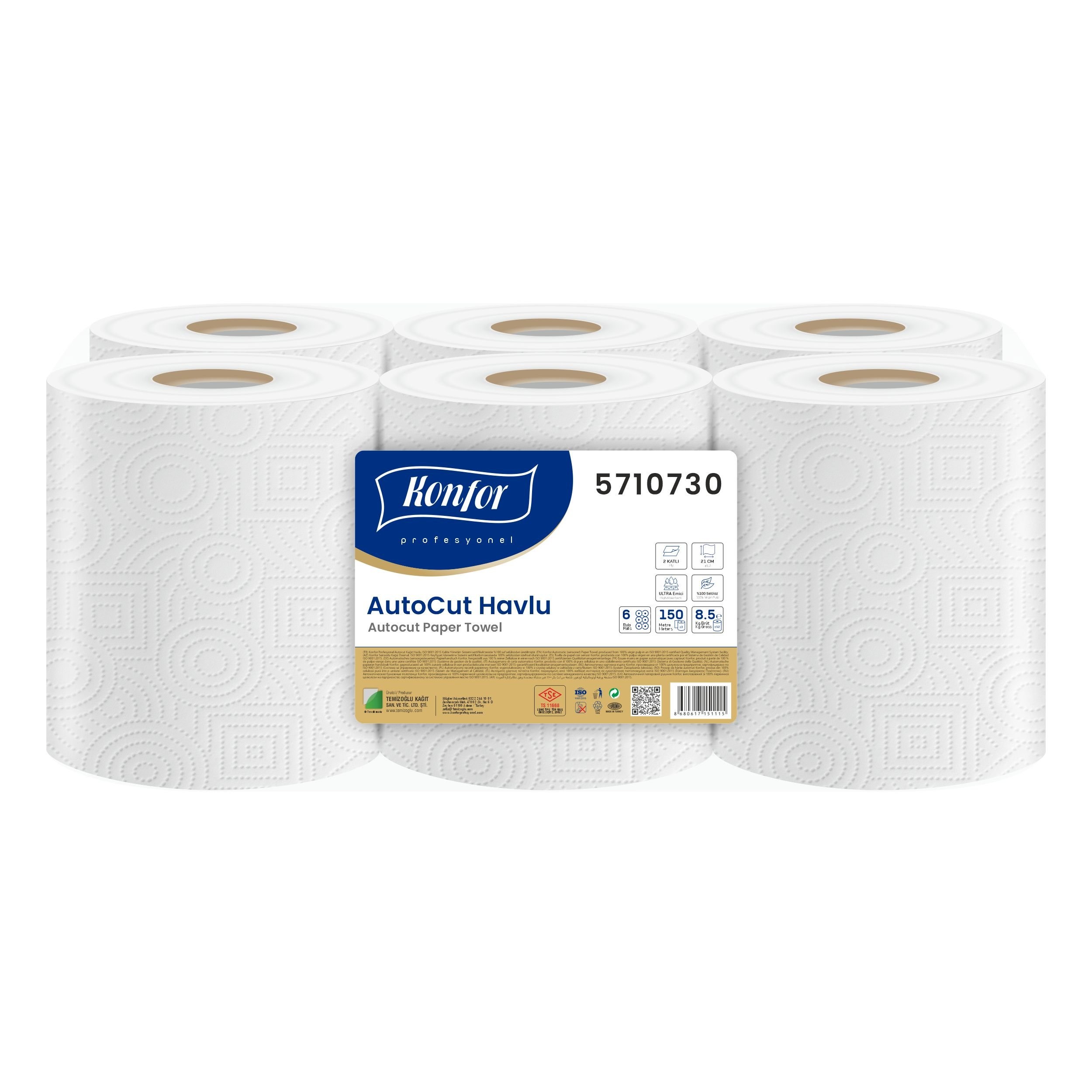 Konfor Profesyonel AutoCut Havlu 150 metre